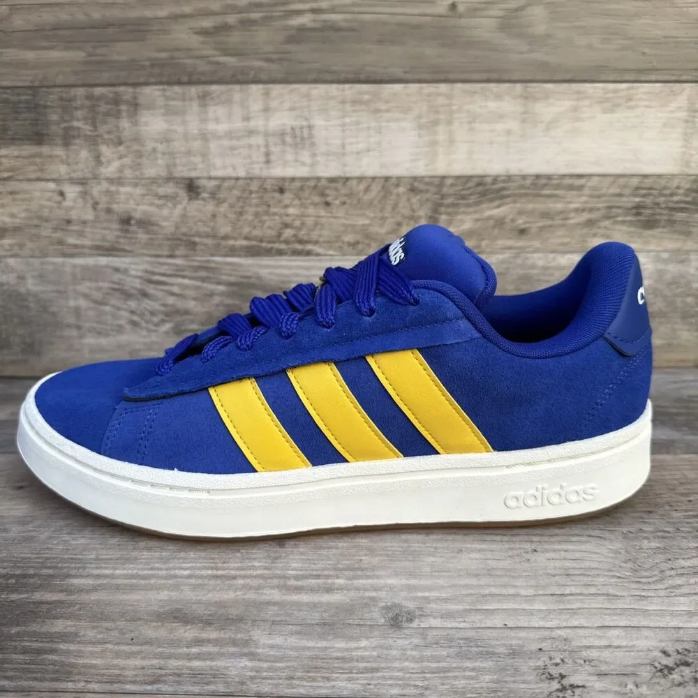 Adidas Grand Court Alpha 00s Men’s Sneakers Blue Yellow Size 11 New JI1714